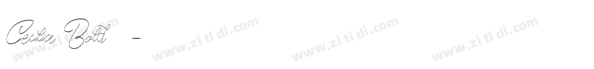 Cecilia Bold 字体字体转换